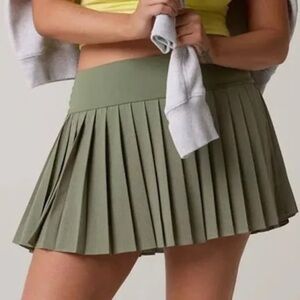 Aerie Offline Olive Pleated Skort